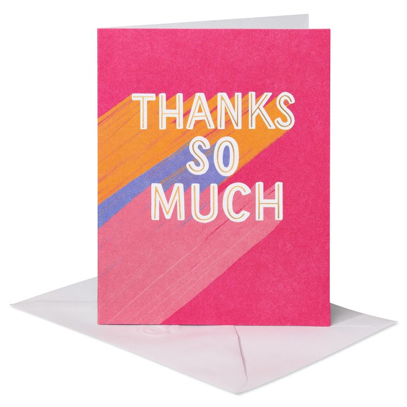 10ct Blank Thank You Cards, Thanks So Much, 2 of 7