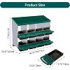 GAOMON Metal Chicken Nesting Box, 2 Layer Hen Nest Box, Roll Away Eggs Laying Boxes,Cleanable Pull Out Hen Roosting Boxes - 3 of 4