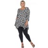 Plus Size Printed Geometric Tunic Top - White Mark - 4 of 4