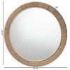 bali & pari Geralyn Japandi Natural Seagrass Round Wall Mirror - 4 of 4
