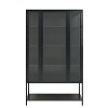 67" Tall Display Cabinet with Glass Doors, Metal Kitchen Pantry Cabinet, Freestanding Curio Cabinet, Versatile Display Bookshelf for Home - 4 of 4