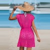 Women's White Dolman Sleeve Cutout Knit Cover-Up - Cupshe - 3 of 4