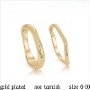 Gold Rings for Women,Dainty Ring Set 14K Gold Plated Thumb Rings Non Tarnish Chunky Size 6-10 Gold Jewelry Gifts for Women - 4 of 4