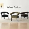 Modern Barrel Accent Chair Upholstered Accent Chair With Arm Backest for Living Room,Office,Indoor Furniture-Maison Boucle - 3 of 4