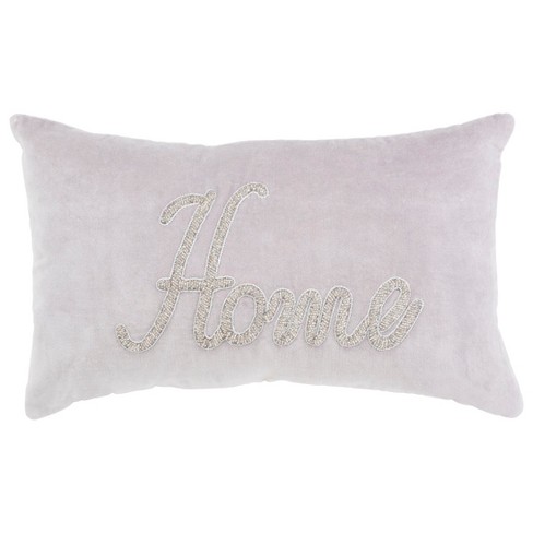 Haven Grey Lumbar Decorative Throw Pillow