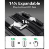 LUGGEX Checked Large 28 Inch Luggage with Spinner Wheels, Expandable PC Hard Shell Checked Suitcase, Silver Grey - 3 of 4