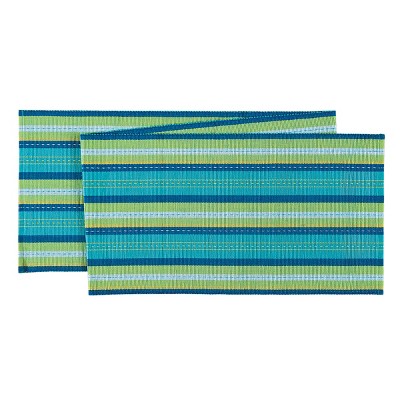 C&F Home 13" x 72"  Blue & Green Table Runner