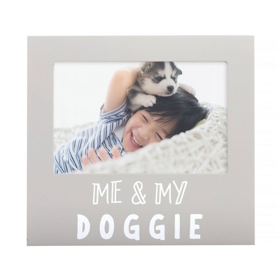 Pearhead Me & My Doggie Picture 4" x 6" Frame - Gray