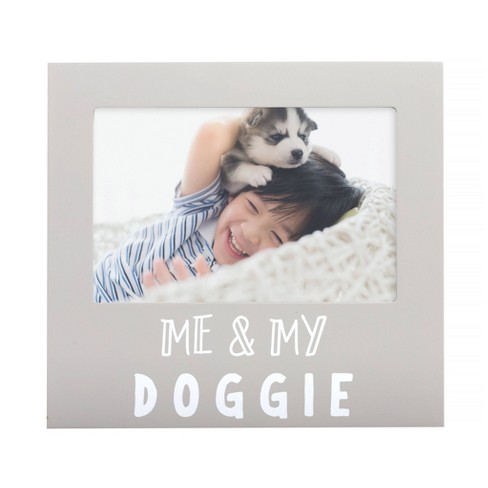 Pearhead Me & My Doggie Picture 4" x 6" Frame - Gray - image 1 of 3