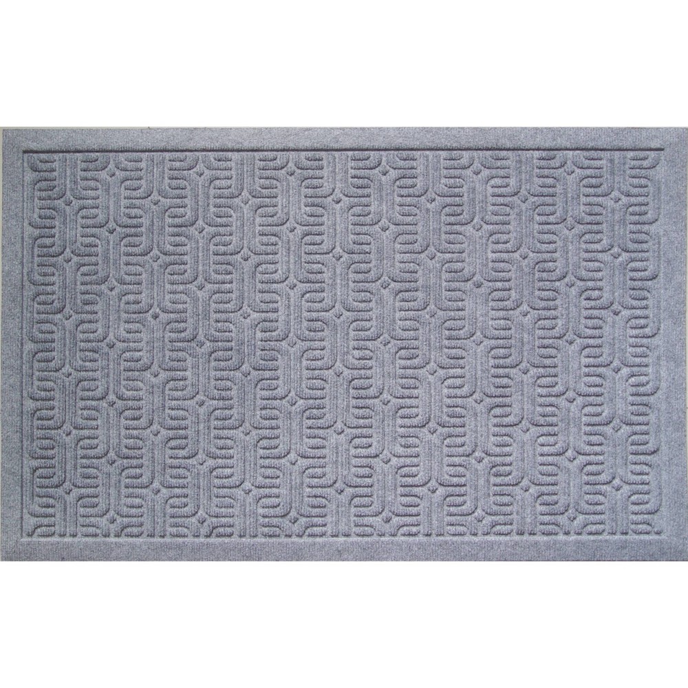 Photos - Doormat 1'9" x 2'9" Geometric Indoor/Outdoor  Gray - Entryways