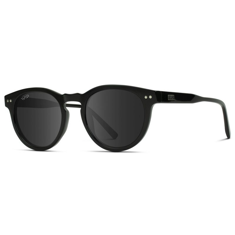 WMP Eyewear Classic Round Acetate Polarized Sunglasses, 3 of 6