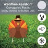 Big Dot of Happiness Fall Turkey - Yard Sign and Outdoor Lawn Decorations - Happy Thanksgiving Harvest Yard Signs - Set of 8 - 3 of 4