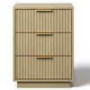 Heynemo 3-Drawer Low Storage Cabinet, Compact Modern Dresser for Bedroom, Living Room, or Entryway - 3 of 4