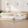 Racxily Floor Bed, Montessori Floor Bed with Fence, Kids Montessori Bed Twin Size, Wood Montessori Floor Bed for Kids - 4 of 4