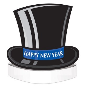 Beistle Happy New Year Top Hat Headband, (3/Pkg) Multicolored - 1 of 3