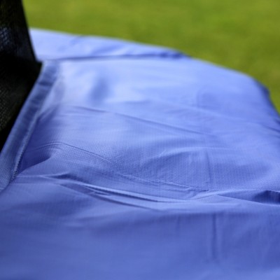 Blue 15' Square Trampoline with Enclosure and Galvanized Steel Frame