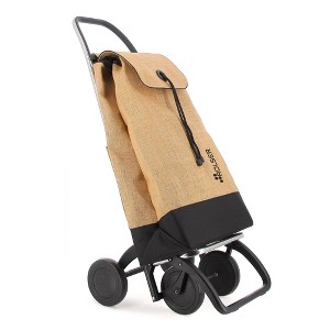 Rolser I-Max Yute Bi 4 Wheel Shopping Trolley Natural/Black - 1 of 4