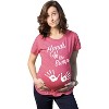 Maternity Hands Off The Bump Cute Pregnancy Shirt Fun Pregnant Gift Announcement - Crazy Dog Maternity T Shirt - 2 of 4