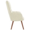vidaXL Relaxing Chair Cream White Velvet - 4 of 4