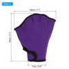 Unique Bargains Swimming Diving Training Resistance Webbed Aquatic Fins 2 Pairs - 2 of 4