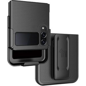 Nakedcellphone Slim Case and Belt Clip Holster Combo for Samsung Galaxy Z Flip 4 (SM-F721, 2022) - 1 of 4