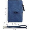 Clotth Womens Small Bifold PU Leather Wallet with RFID Blocking, Large Capacity & Wrist Strap | Easy to Use for Everyday Carry, Travel - 3 of 4