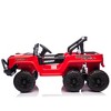12V Kids Ride-On Electric Jeep Car, 6-Wheel 4 Motors Ride-On UTV W/Remote, LED, Music & Bluetooth, USB, MP3 & Microphone Ports, Slow Start - 3 of 4