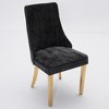 Sapphtopaz Modern Dining Chairs Set of 2 Upholstered Accent Chair with Curved Legs Armless Chairs for Kitchen, Dining Room, Living Room - 4 of 4