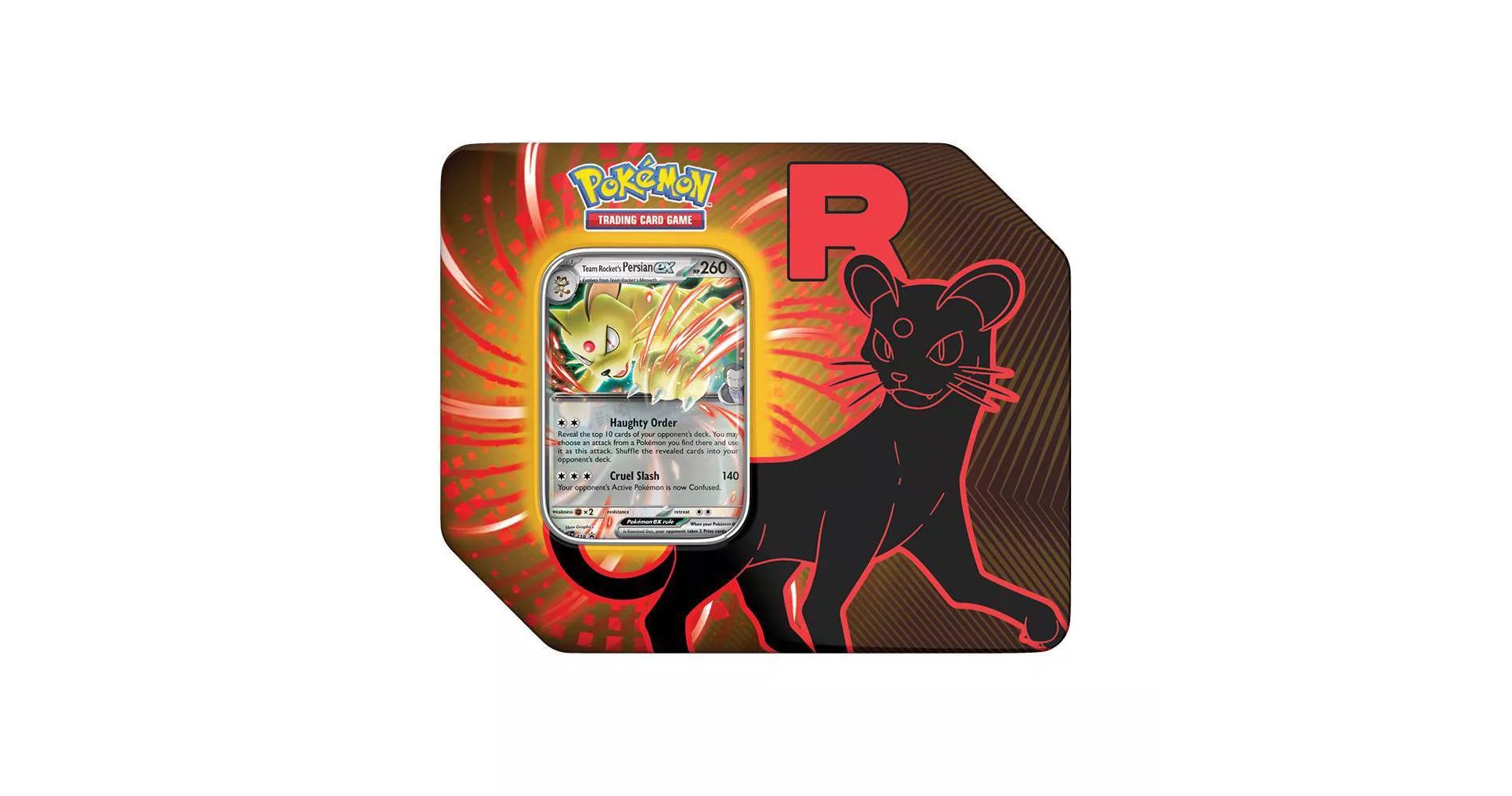 Pokemon TCG: Team Rocket Tin - Persian (5 Packs, Promo Card)