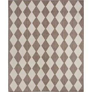 Nourison Positano Modern Diamond Outdoor Rug - 1 of 4