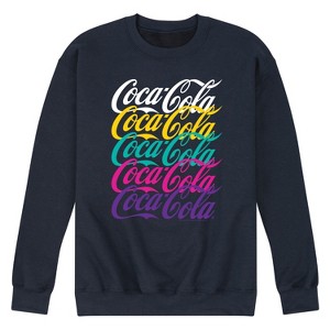 Men's - Coca-Cola - 90's Retro Logo Stacked Graphic Fleece Sweatshirt - 1 of 4