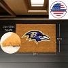 EvergreenNFLBaltimore Ravens Logo Natural Coir 28 x 16 Inches Indoor Outdoor Doormat - 4 of 4