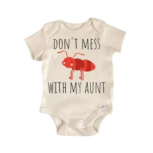 Auntie Aunt Ant Newborn Baby Onesie® Bodysuit GS1 - 1 of 4