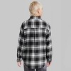 Women's Oversized Button-down Flannel Shirt - Wild Fable™ Black Plaid Xxl :  Target