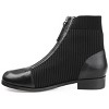 Journee Collection Womens Bexlie Front Zip Stacked Heel Booties - 2 of 4