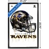 Trends International NFL Baltimore Ravens - Drip Helmet 20 Framed Wall Poster Prints - 3 of 4