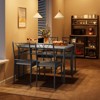 Dining Table Set for 4, Square Space-Saving,5 Piece Kitchen Table with 4 Chairs - 3 of 4