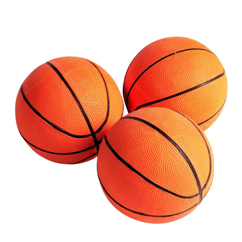 MD Sports 7&#34; Rubber Basketballs 3pk - Orange, 1 of 5