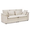 Buenhomino Convertible Sectional Loveseat Sofa with Deep Seat &Movable 2-Layer Ottoman, Oversized L-shape Cloud Sofa with Chaise & Armrests,Chenille - 3 of 4