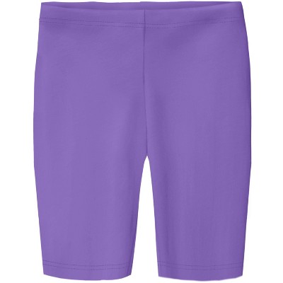 City Threads USA-Made Soft 100% Cotton Girls Long Bike Shorts