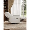 Manual Recliner Chair, Swivel Rocker Chair for Adults, Ergonomic High Back Silent Nursery Glider, Upholstered Fabric Reclining Sofa Chair - 4 of 4