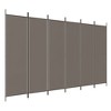 vidaXL 6-Panel Room Divider Anthracite 118.1"x86.6" Fabric - 2 of 4