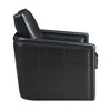 Leather Aire Swivel Glider Chair, Plush Pocket Coil Accent Chair with 180¡ã Rotation - 4 of 4