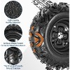 2-Pack 25x10-12 ATV/UTV Tire & Wheel Set, 6-Ply All-Terrain, 4x156 Bolt Pattern, 4+3 Offset, Reinforced Sidewalls for Mud/Trails - 2 of 4