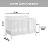 SOHO BABY Essential 4-in-1 Convertible Crib with Panel Headboard - image 3 of 4