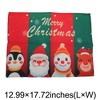 Unique Bargains Christmas Place Mats Linen Red Green White 13"x17.7" 2 Pcs - 3 of 4