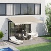 PAGED Retractable Awning Adjustable Protection Patio Awnings Aluminum and Steel Frame with Hand Crank for Balcony, Backyard - 4 of 4