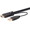 Monoprice HDMI USB Combo Cable - 10 Feet - Black | 4K@60Hz, High Dynamic Range (HDR) For KVM Switches - Switch Series - 4 of 4