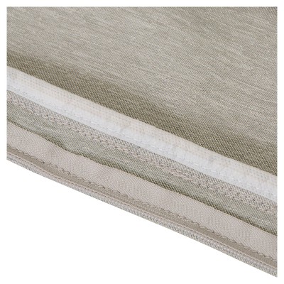 Heather Grey Montlake FadeSafe 42" Patio Bench Cushion