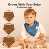 8pk Lumi Muslin Baby Bibs, Bandana Bibs for Baby Boy, Baby Girl, Muslin Drool Bib for Newborn, Toddler - 4 of 4